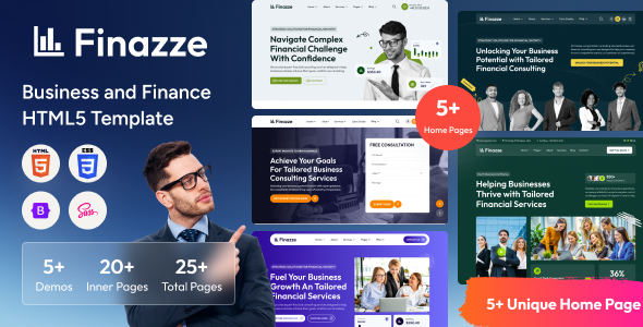 Finazze – Business and Finance HTML Template – 0 Sold!