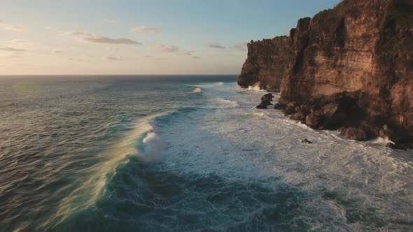 Rocky Coastline on the Island of Bali