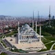 Aerial Drone View of Istanbul Camlica Mosque and Bosphorus - VideoHive Item for Sale