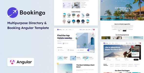 Bookinga - Multipurpose Angular Booking and Directory Template