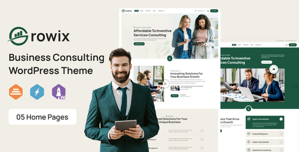 Growix – Business Consulting WordPress Theme