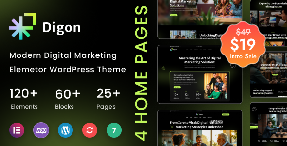 Digon – Digital Marketing Agency WordPress Theme – 0 Sold!