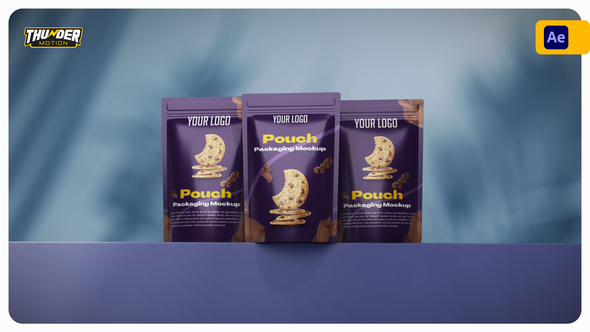 3D Pouch Packaging Mockup