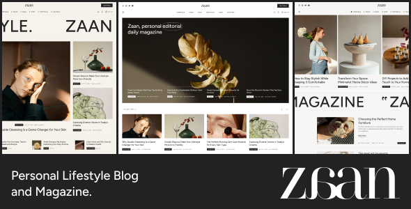 Zaan – Personal Lifestyle Blog and Magazine – 0 Sold!