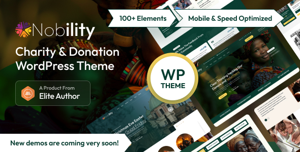 Nobility – Charity Nonprofit Multipurpose WordPress Theme – 0 Sold!