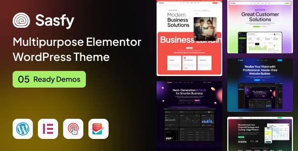 Sasfy - Multipurpose Elementor WordPress Theme