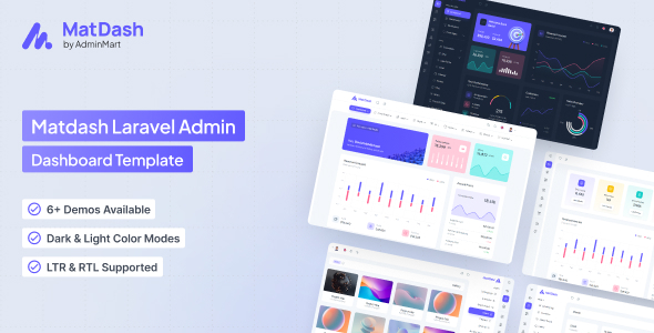 Matdash – Laravel Dashboard Template – 0 Sold!