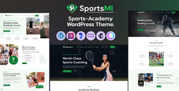 Sportsmi -  Sports Academy WordPress Theme.