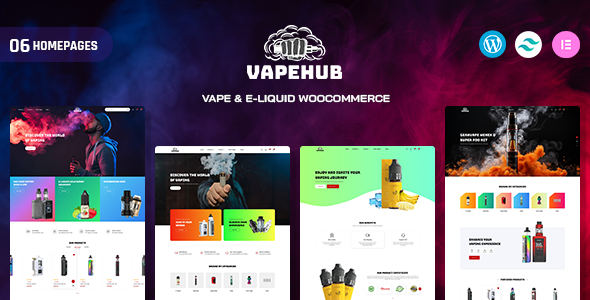 Vapohub – Vape & E-Liquid WooCommerce Theme – 0 Sold!