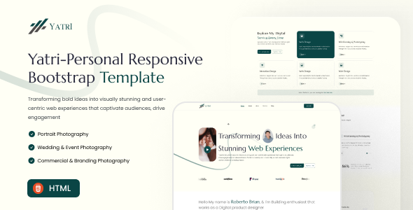 Yatri-Personal Responsive Bootstrap Template