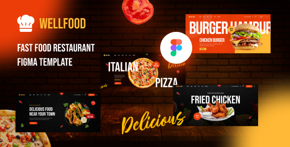 Wellfood - Fast Food & Restaurant Figma Template