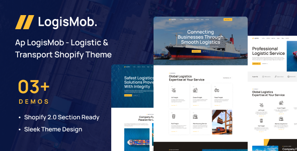 Leo LogisMob – Logistic & Transport Shopify Theme – 0 Sold!