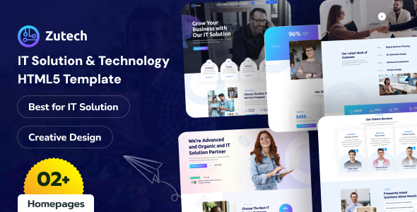 Zutech – IT Solutions & Technology Site Template – 0 Sold!