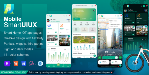 SmartUIUX Home Gardening Vehicle Connect Mobile App Bootstrap 5 HTML Template