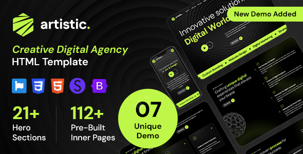 Artistic - Digital Marketing Agency and SEO HTML Template