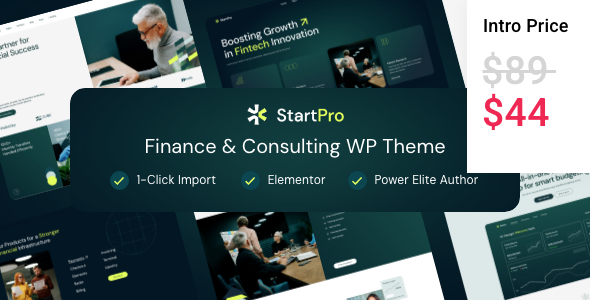 StartPro - Finance and Consulting WordPress Theme