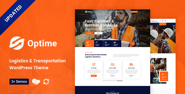 Optime - Logistics & Transportation WordPress Theme