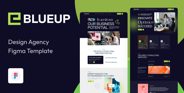 Blueup - Design Agency Figma Template