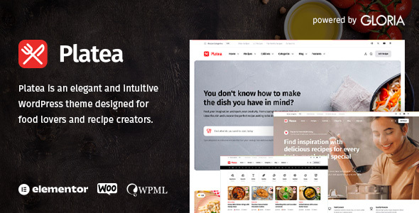 Platea – Recipe WordPress Theme – 0 Sold!