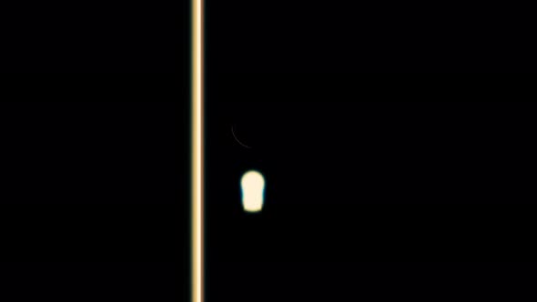 Abstract silhouette of door and keyhole with a key inside, monochrome