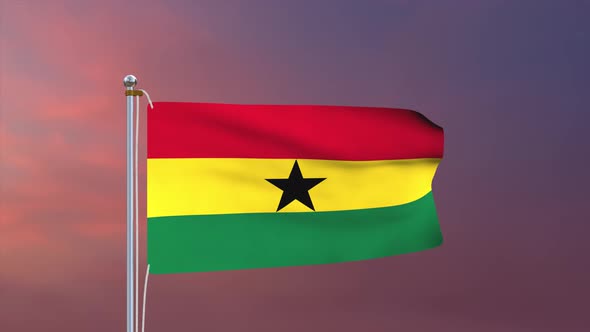 Ghana Flag 4k