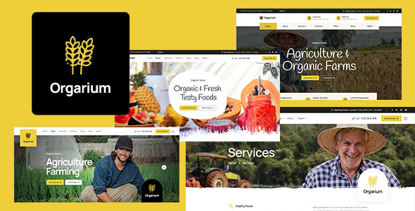 Orgarium - Agriculture & Organic Farm WordPress Theme