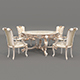 Classic European style Dining Table and Chairs 58 - 3DOcean Item for Sale