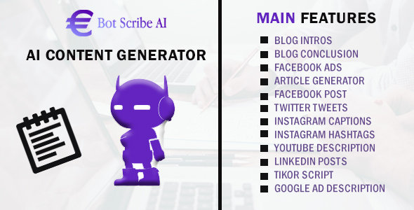Bot Scribe  AI Writing Assistant and Content Creator