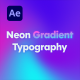 Neon Gradient Typography - VideoHive Item for Sale