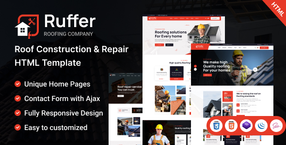 Ruffer – Roof Construction & Repair HTML Template