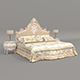 Classic European Style Bed Set 68 - 3DOcean Item for Sale