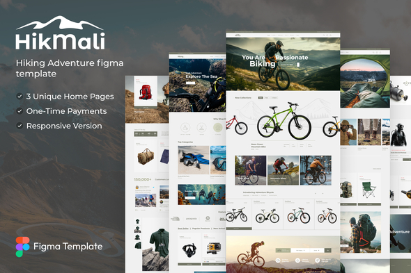 HikMali - Hiking & Adventure Figma Template