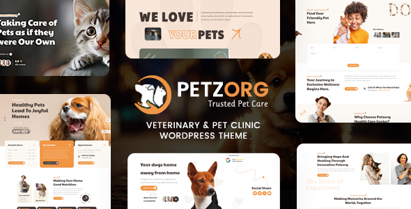 Petzorg – Veterinary & Pet Care Clinic WordPress Theme – 0 Sold!