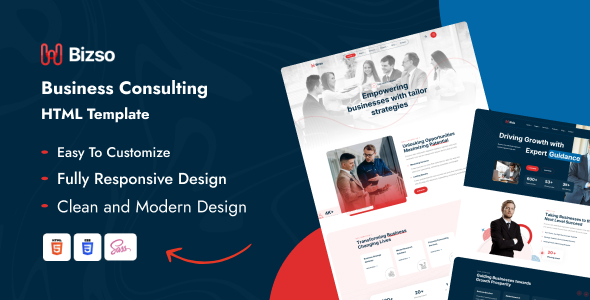 Bizso – Business Consulting HTML5 Template – 0 Sold!