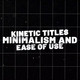 Kinetic Titles 1.0 \ FCPX & Apple Motion - VideoHive Item for Sale