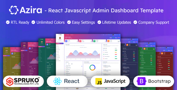 Azira – React Admin Panel Bootstrap Javascript Template – 0 Sold!