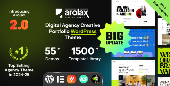 Arolax | Creative Digital Agency Theme