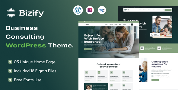 Bizify – Business Consulting WordPress Theme – 0 Sold!