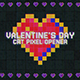 CRT Valentines Day Pixel Opener - VideoHive Item for Sale