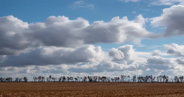 Timelapse Clouds. Landscapes Of Ukraine