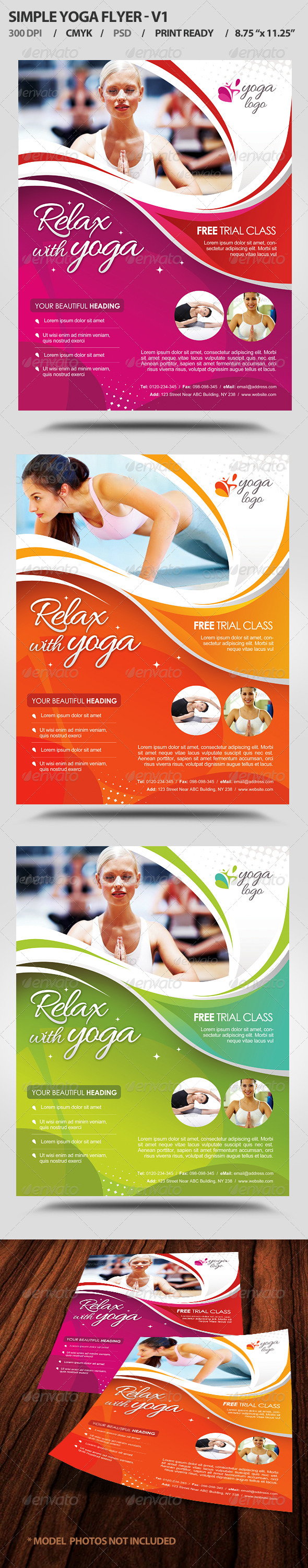 Yoga Flyer Graphics Designs Templates From Graphicriver