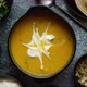 Homemade Pumpkin Soup with Cream and Sides - VideoHive Item for Sale
