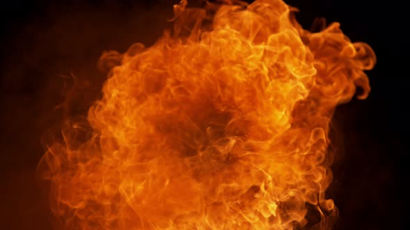 Fire Explosion Shooting with High Speed Camera at 1000Fps,