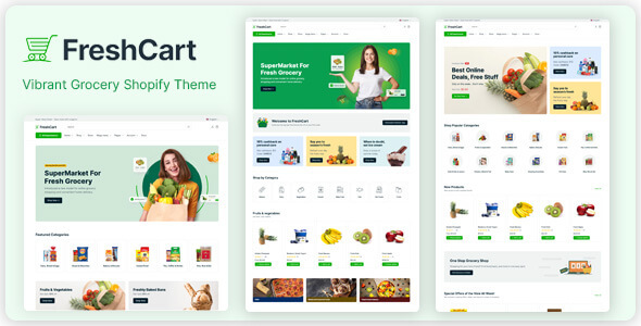 Freshcart – Grocery Store Shopify Theme – 0 Sold!