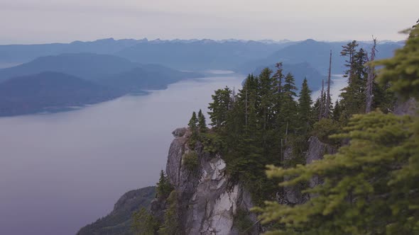 View of Canadian Mountain Landscape