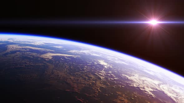 Beautiful View Of Planet Earth From Space