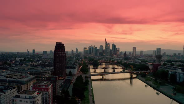 Aerial View of Frankfurt Am Main