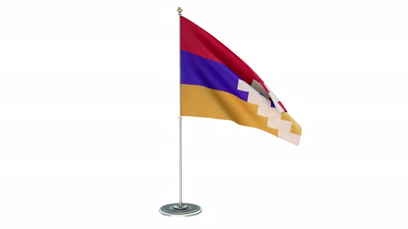Nagorno Karabachos Republic Small Flag Pole Loops With Alpha