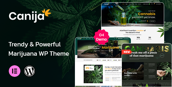 Canija - Marijuana & Cannabis Dispensary WordPress Theme