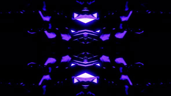 Future Cyberpunk Purple Equalizer Vj Loop Background 4K